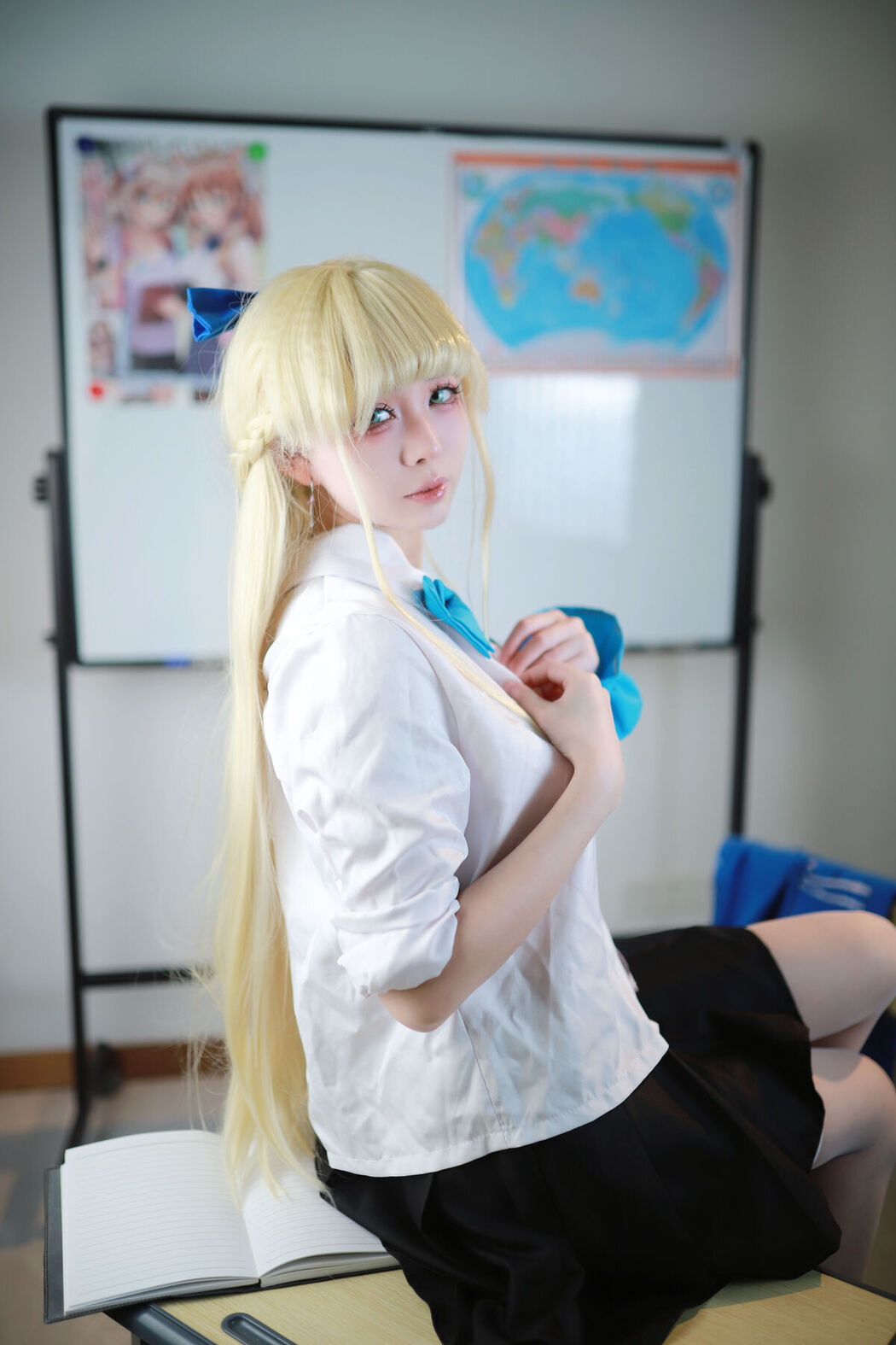 Coser@上杉绘梨落 – 蔚蓝档案 飞鸟马时 校服 (47P)