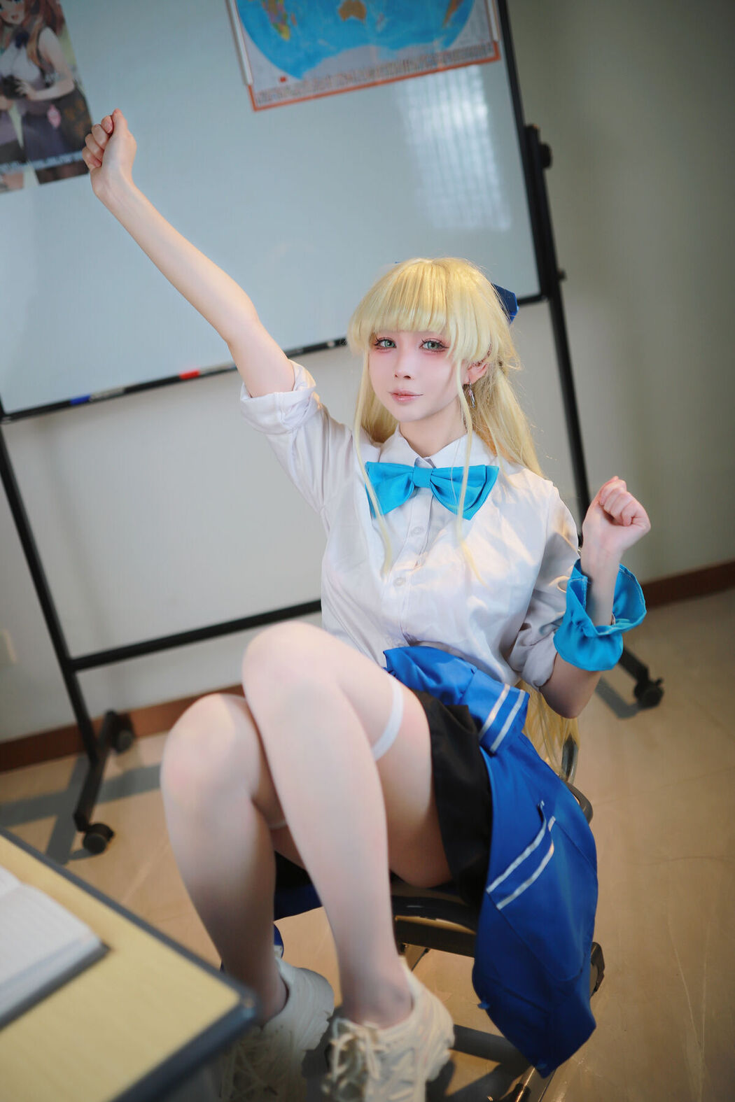 Coser@上杉绘梨落 – 蔚蓝档案 飞鸟马时 校服 (47P)
