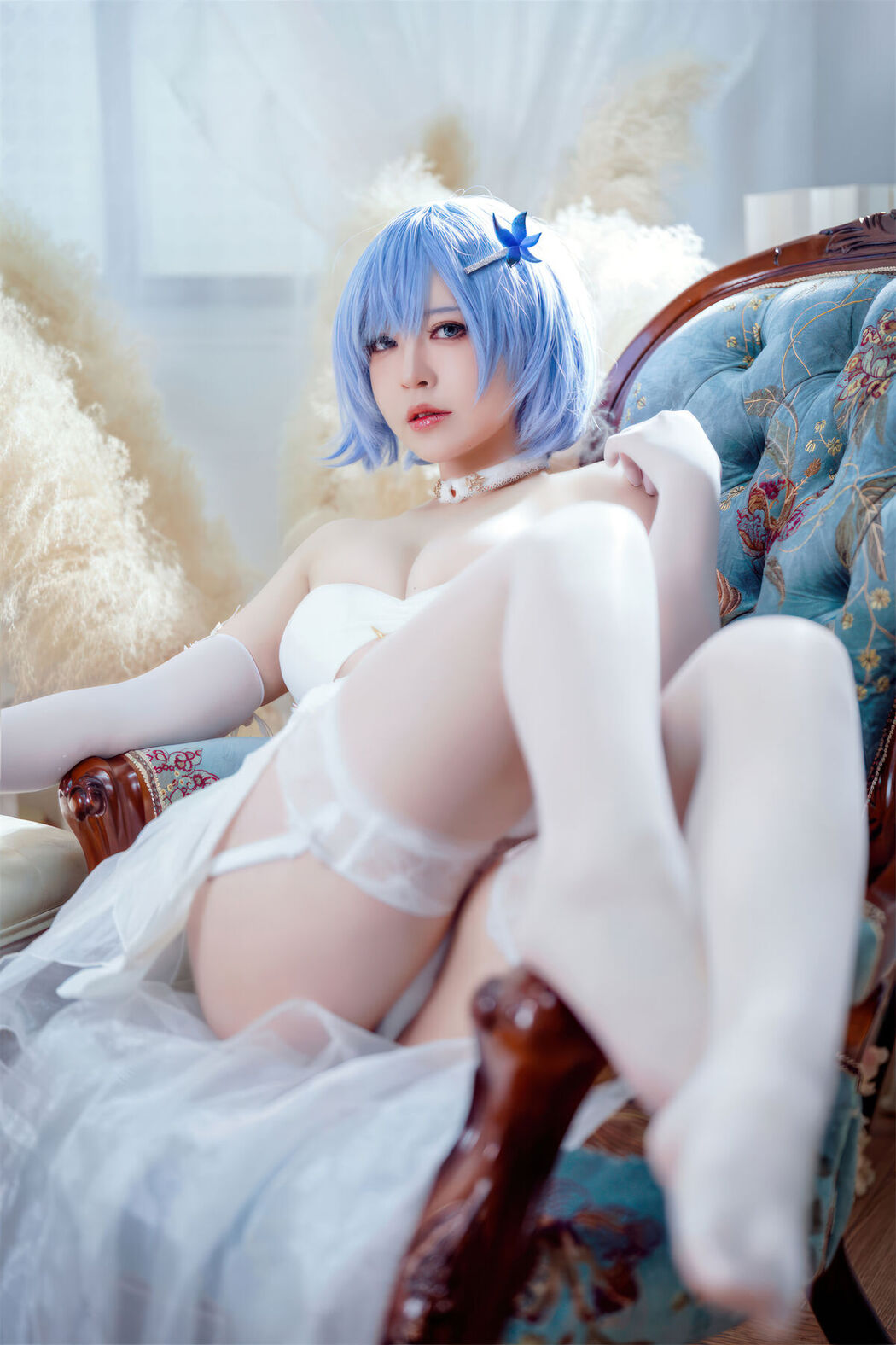 Coser@半半子 &#8211; 碧蓝航线 恰巴耶夫 白骑兵的旋律 礼服 (64P &#8211; 2V)