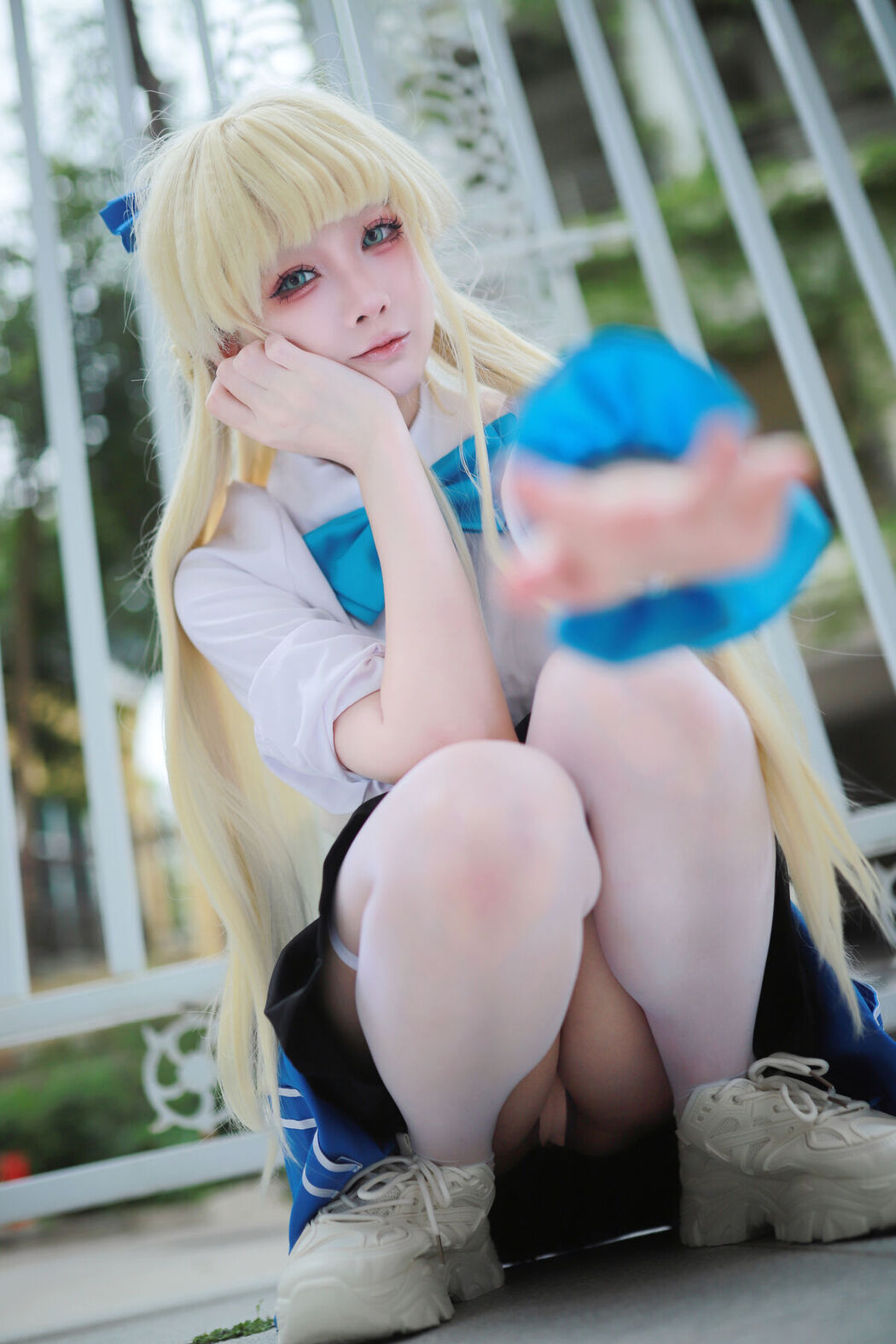 Coser@上杉绘梨落 – 蔚蓝档案 飞鸟马时 校服 (47P)