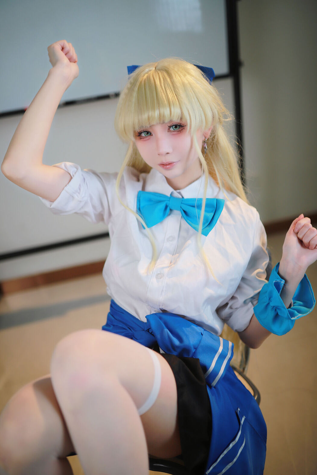 Coser@上杉绘梨落 – 蔚蓝档案 飞鸟马时 校服 (47P)