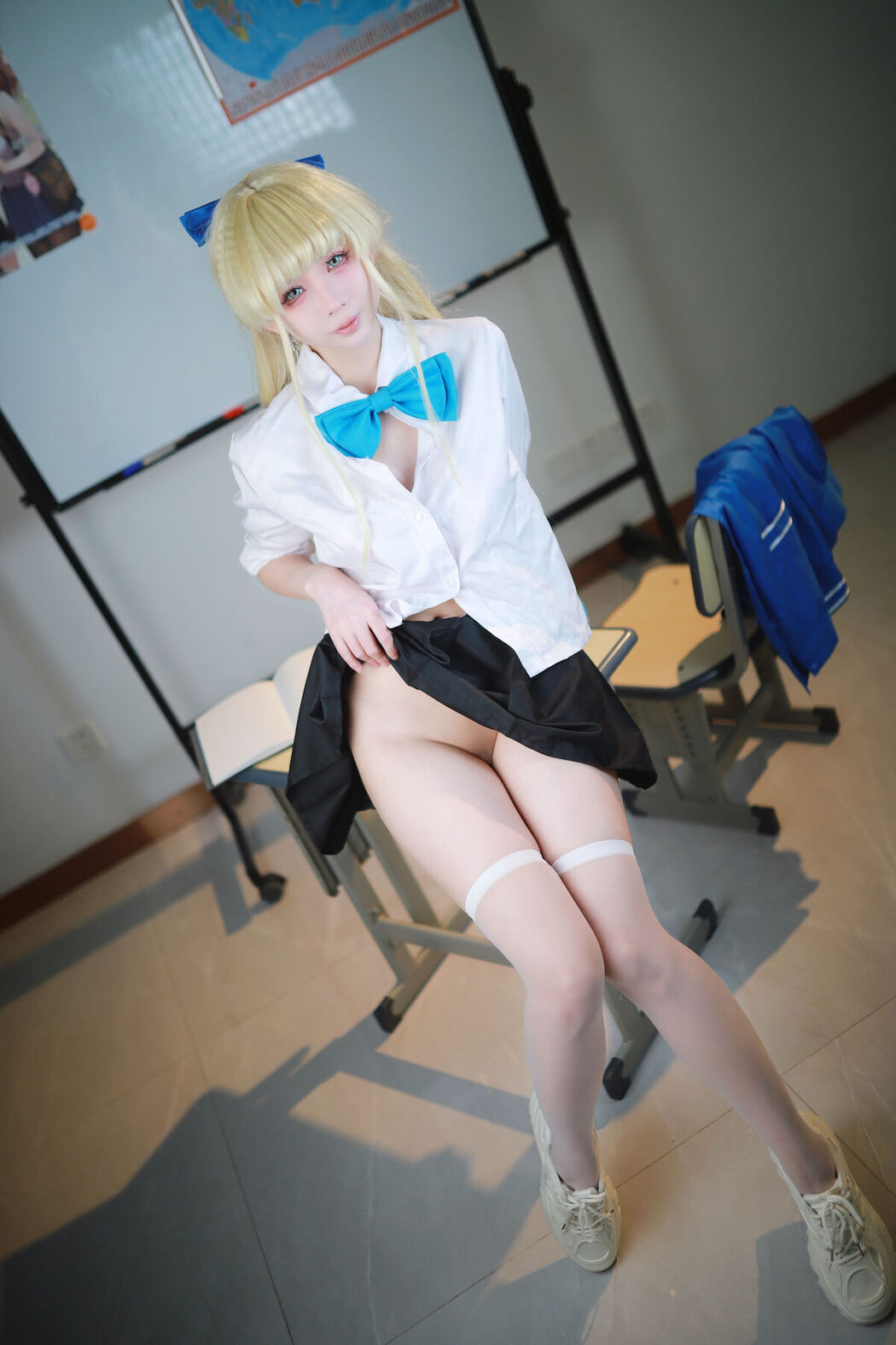 Coser@上杉绘梨落 – 蔚蓝档案 飞鸟马时 校服 (47P)