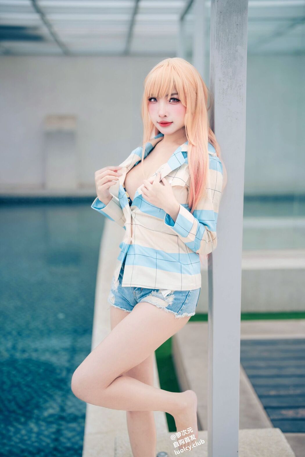 Coser@慕慕Momo &#8211; Marin 海夢 &#8211; Ver.泳裝 (62P &#8211; 3V)