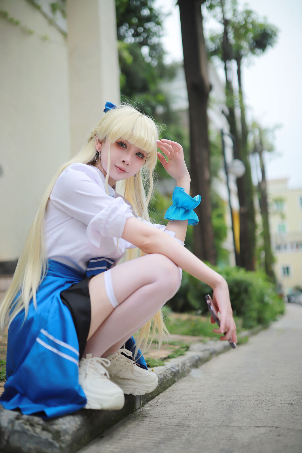 Coser@上杉绘梨落 – 蔚蓝档案 飞鸟马时 校服 (47P)