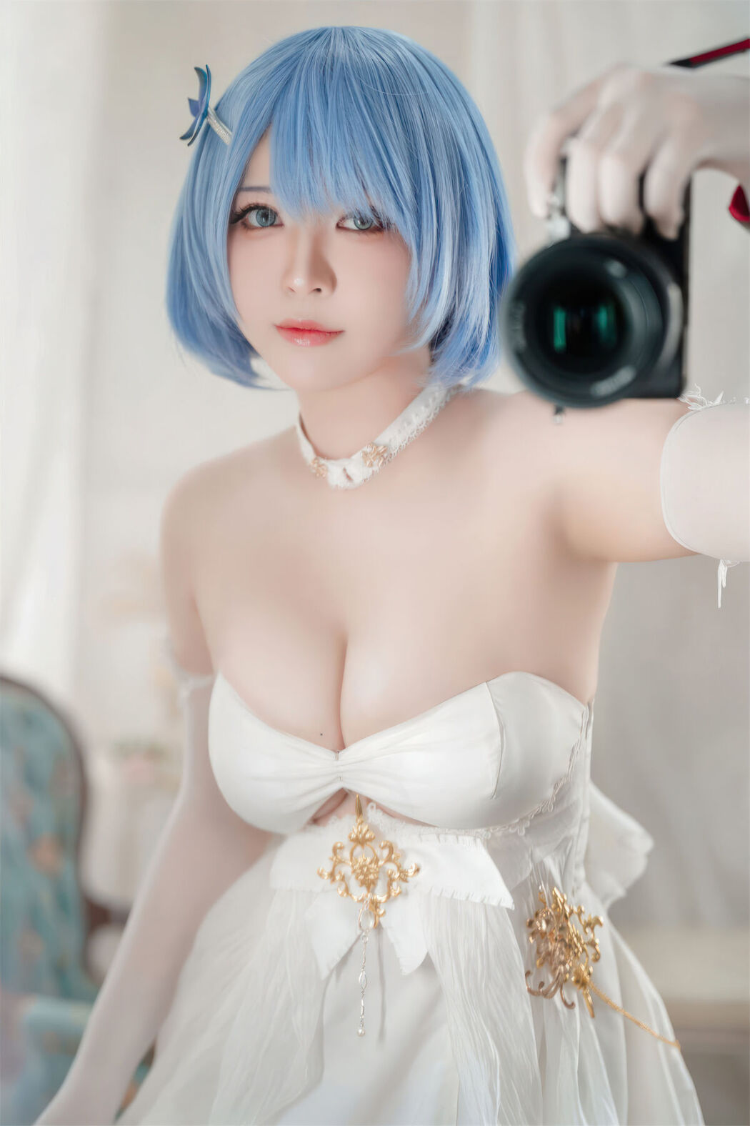 Coser@半半子 &#8211; 碧蓝航线 恰巴耶夫 白骑兵的旋律 礼服 (64P &#8211; 2V)