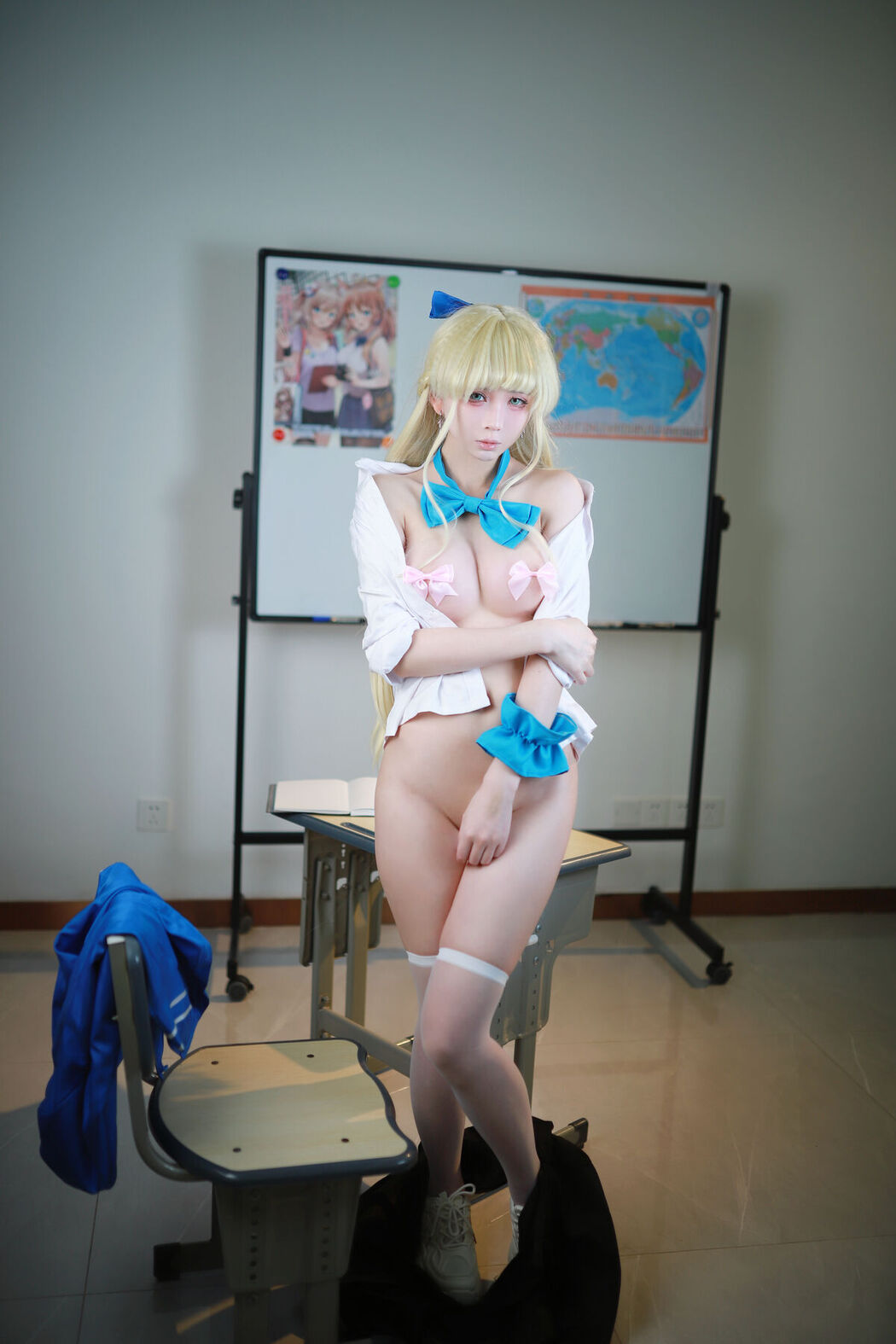 Coser@上杉绘梨落 – 蔚蓝档案 飞鸟马时 校服 (47P)