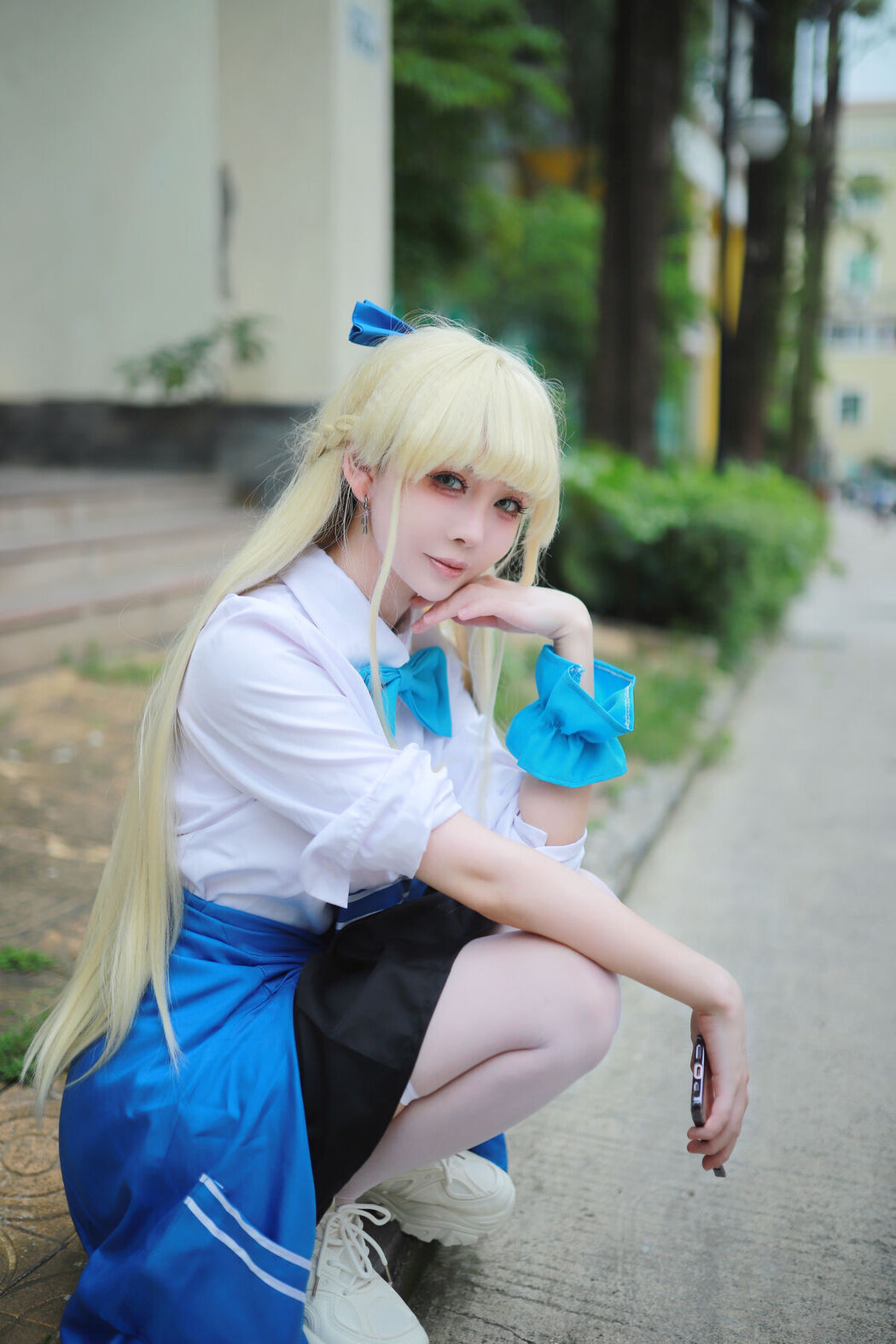 Coser@上杉绘梨落 – 蔚蓝档案 飞鸟马时 校服 (47P)