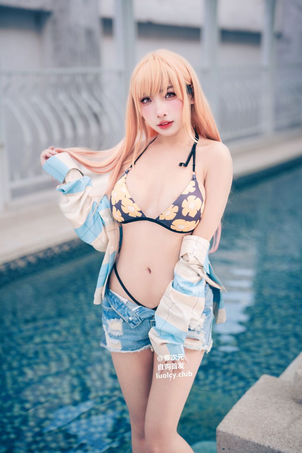 Coser@慕慕Momo &#8211; Marin 海夢 &#8211; Ver.泳裝 (62P &#8211; 3V)