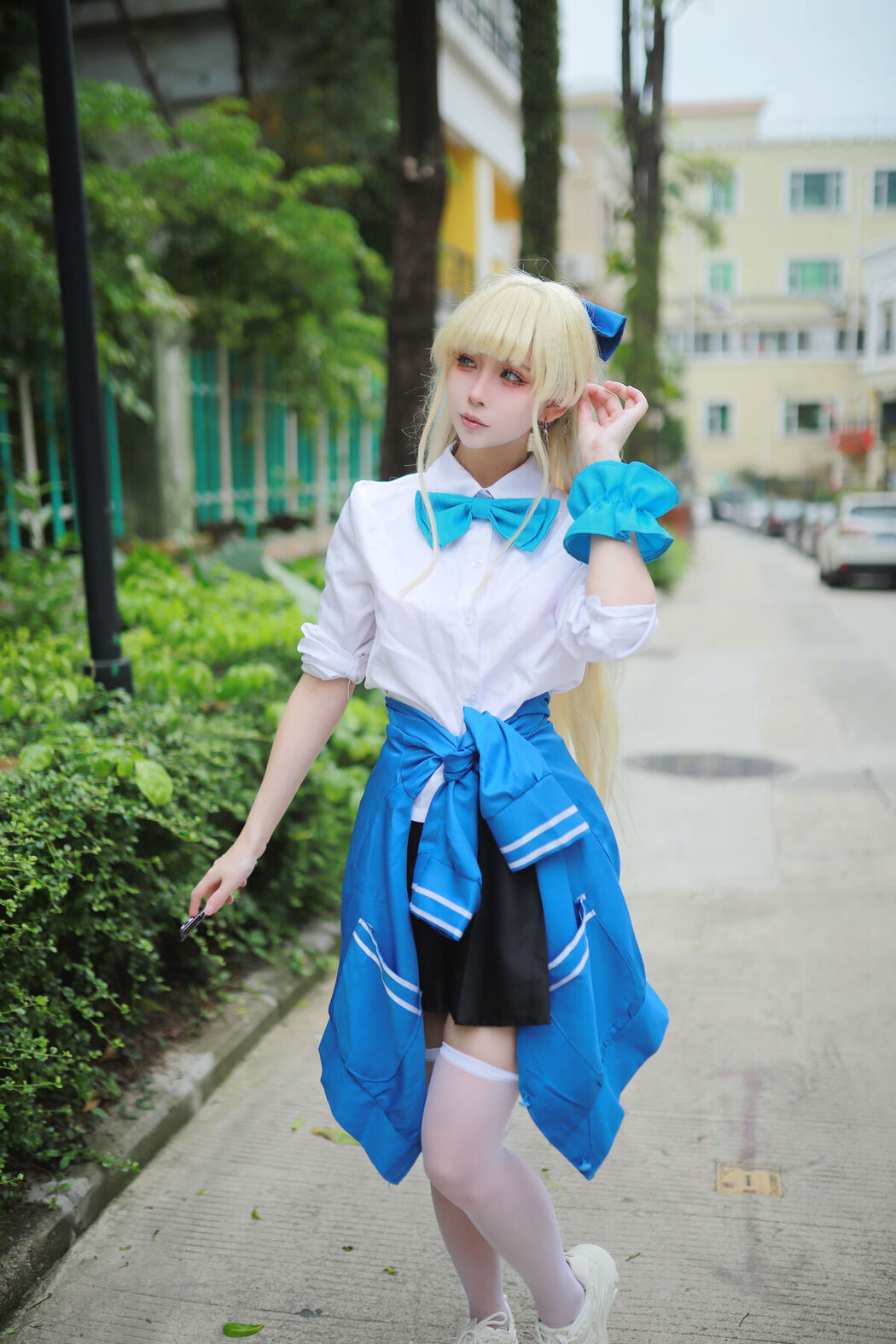 Coser@上杉绘梨落 – 蔚蓝档案 飞鸟马时 校服 (47P)