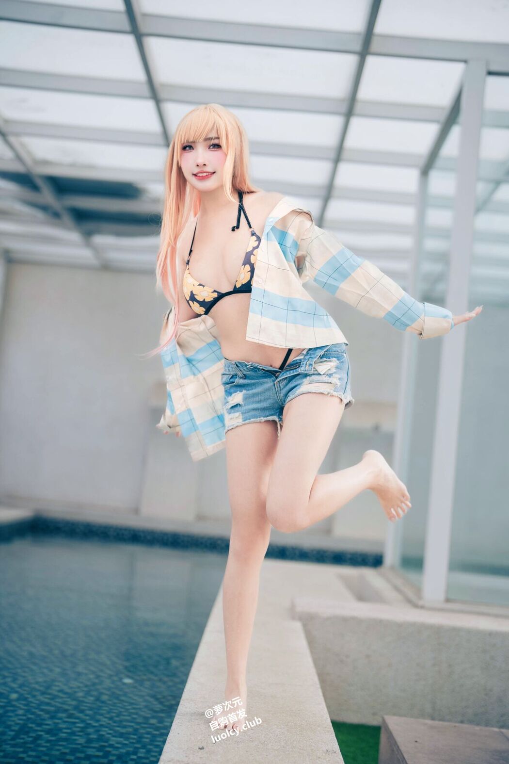 Coser@慕慕Momo &#8211; Marin 海夢 &#8211; Ver.泳裝 (62P &#8211; 3V)
