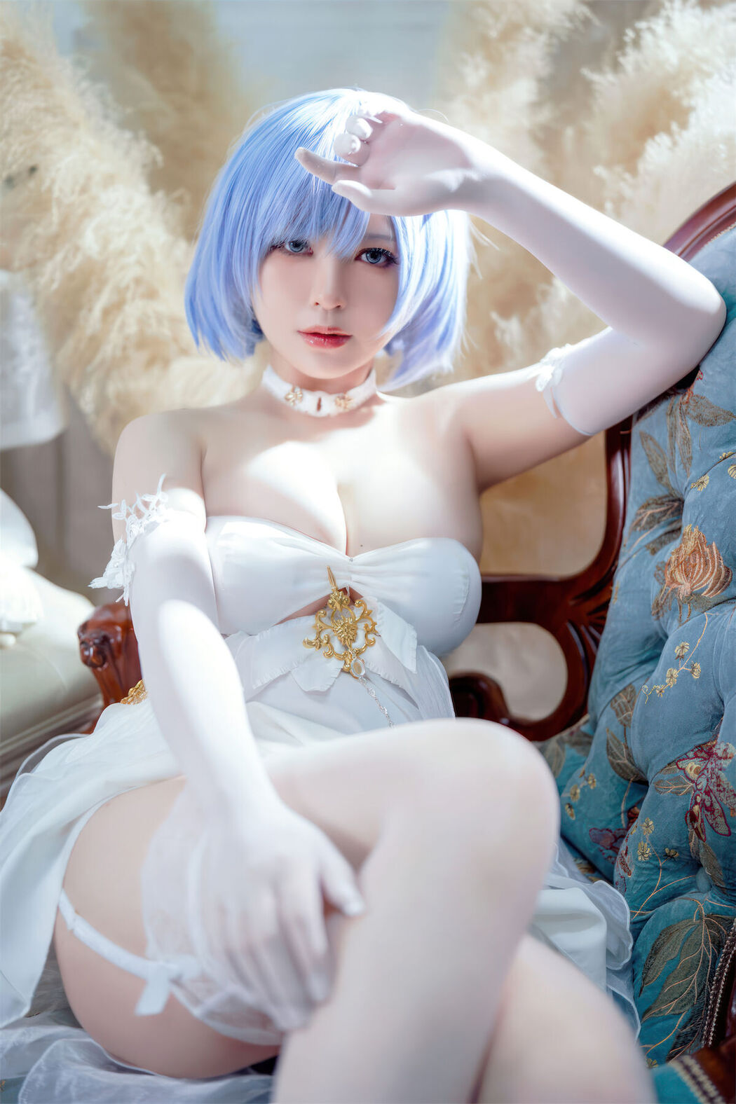 Coser@半半子 &#8211; 碧蓝航线 恰巴耶夫 白骑兵的旋律 礼服 (64P &#8211; 2V)