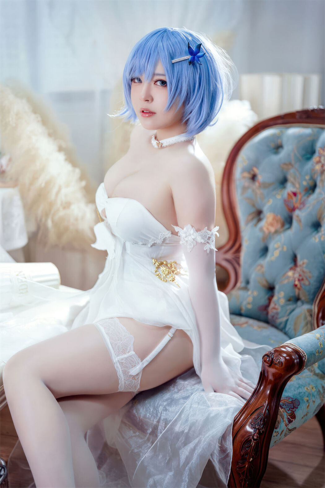 Coser@半半子 &#8211; 碧蓝航线 恰巴耶夫 白骑兵的旋律 礼服 (64P &#8211; 2V)