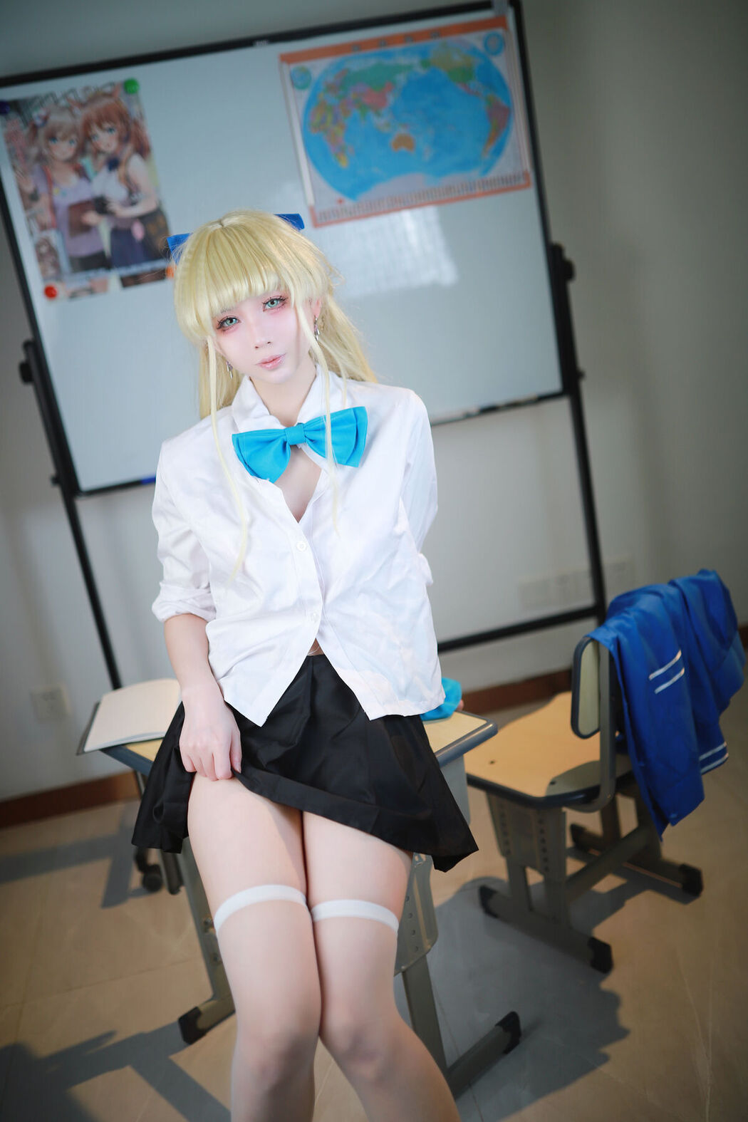 Coser@上杉绘梨落 – 蔚蓝档案 飞鸟马时 校服 (47P)