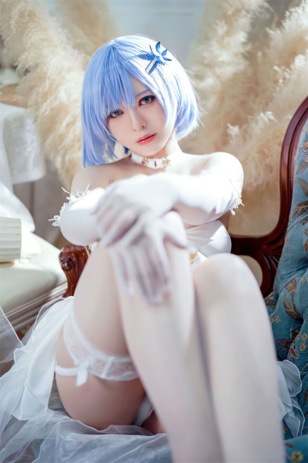 Coser@半半子 &#8211; 碧蓝航线 恰巴耶夫 白骑兵的旋律 礼服 (64P &#8211; 2V)