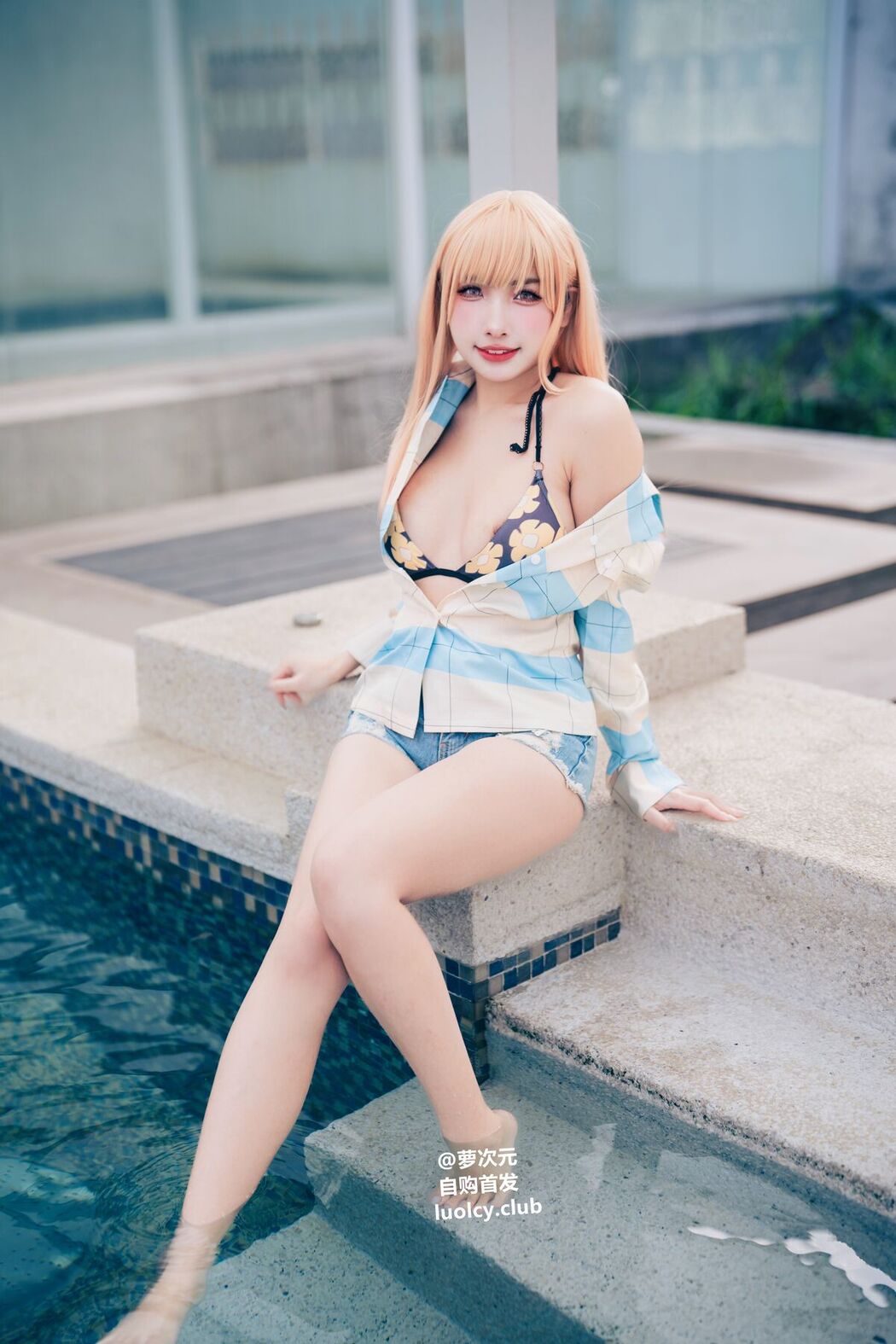Coser@慕慕Momo &#8211; Marin 海夢 &#8211; Ver.泳裝 (62P &#8211; 3V)