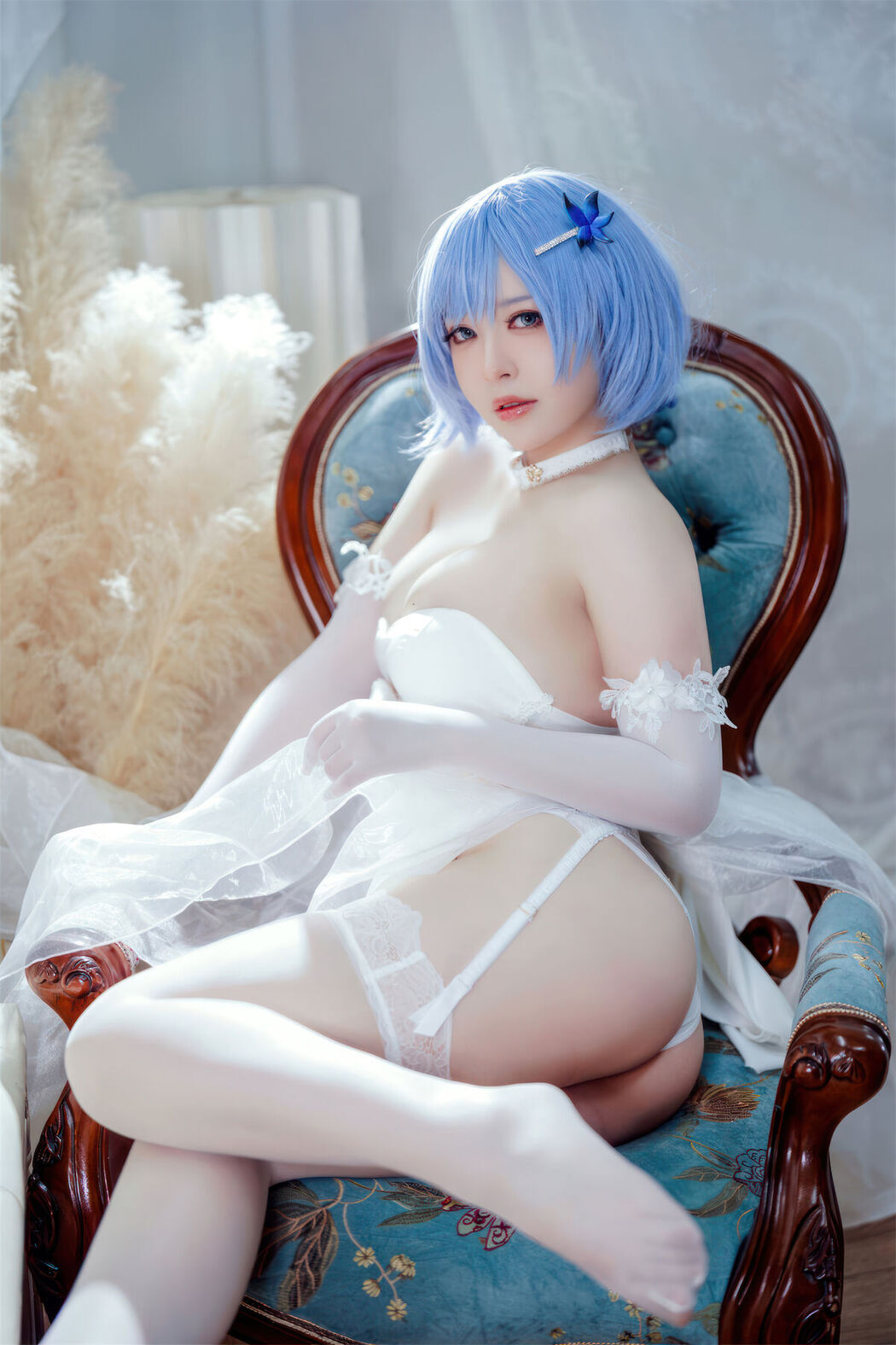 Coser@半半子 &#8211; 碧蓝航线 恰巴耶夫 白骑兵的旋律 礼服 (64P &#8211; 2V)