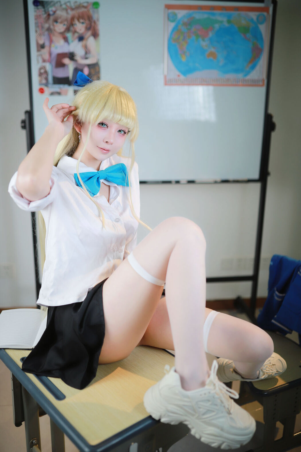 Coser@上杉绘梨落 – 蔚蓝档案 飞鸟马时 校服 (47P)