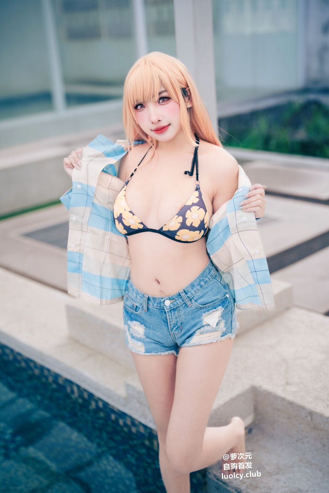 Coser@慕慕Momo &#8211; Marin 海夢 &#8211; Ver.泳裝 (62P &#8211; 3V)