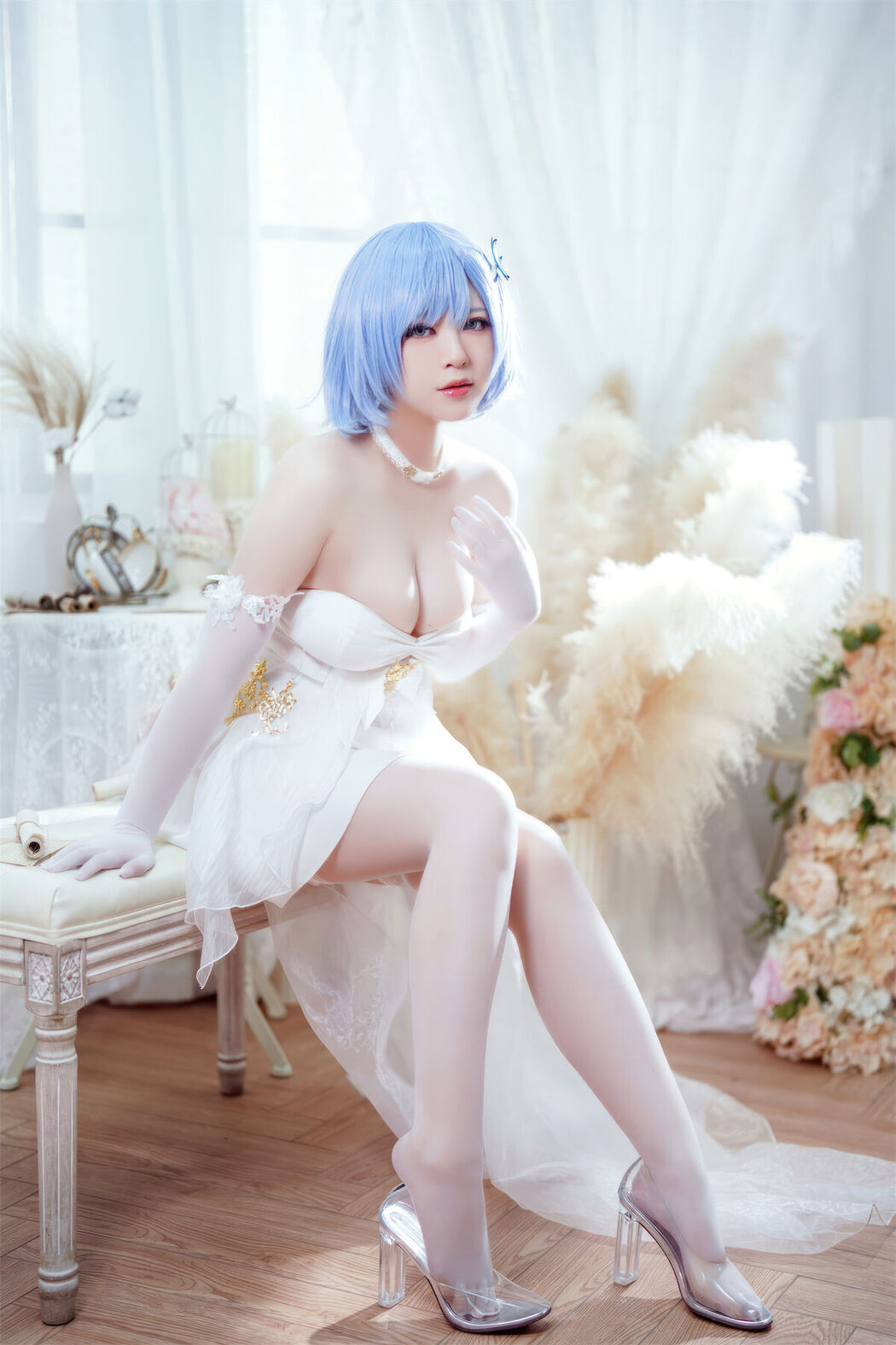 Coser@半半子 &#8211; 碧蓝航线 恰巴耶夫 白骑兵的旋律 礼服 (64P &#8211; 2V)