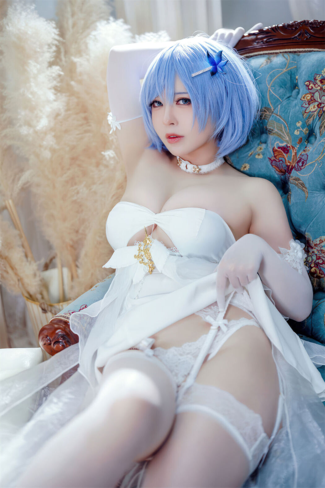 Coser@半半子 &#8211; 碧蓝航线 恰巴耶夫 白骑兵的旋律 礼服 (64P &#8211; 2V)