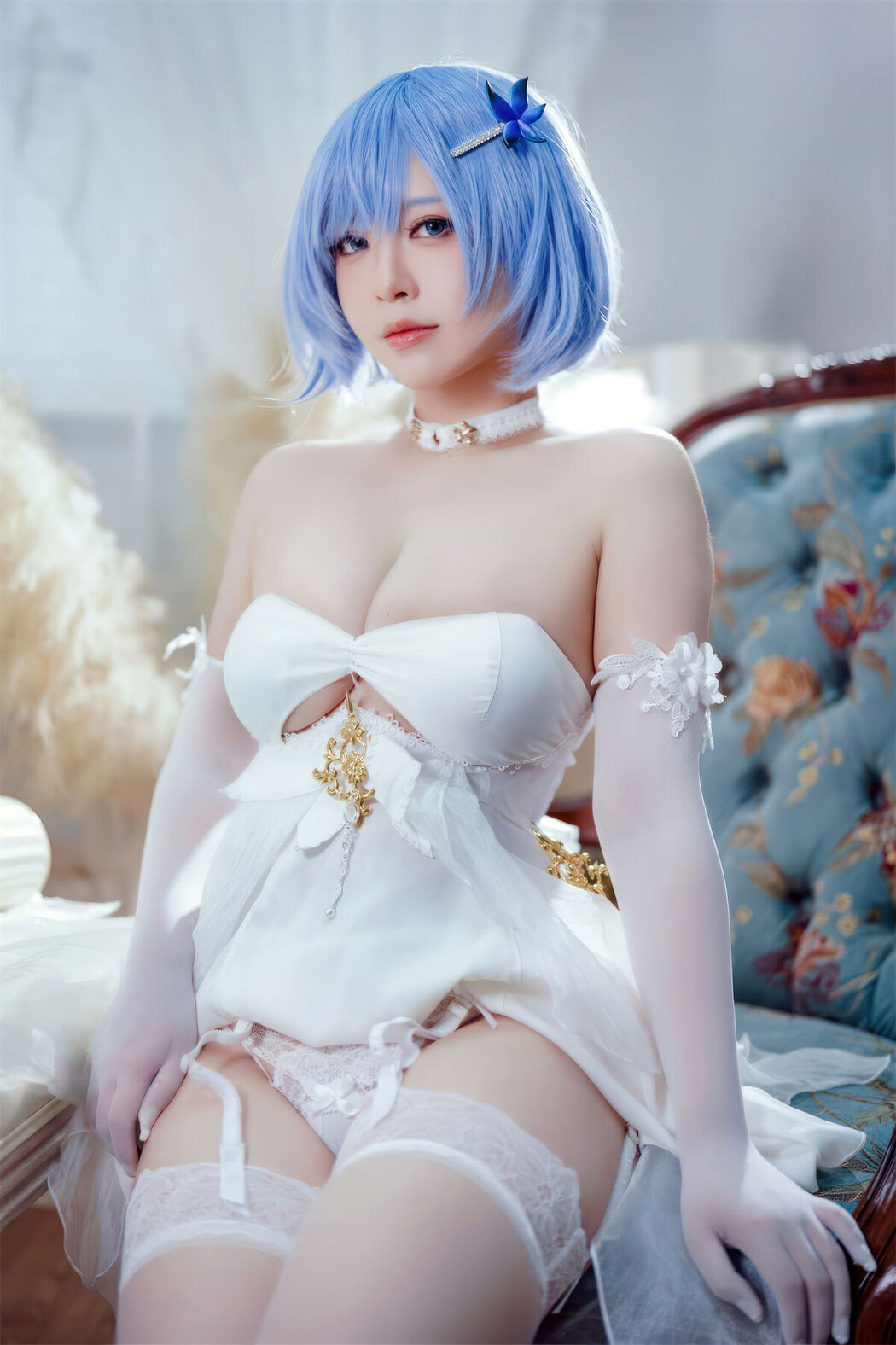 Coser@半半子 &#8211; 碧蓝航线 恰巴耶夫 白骑兵的旋律 礼服 (64P &#8211; 2V)
