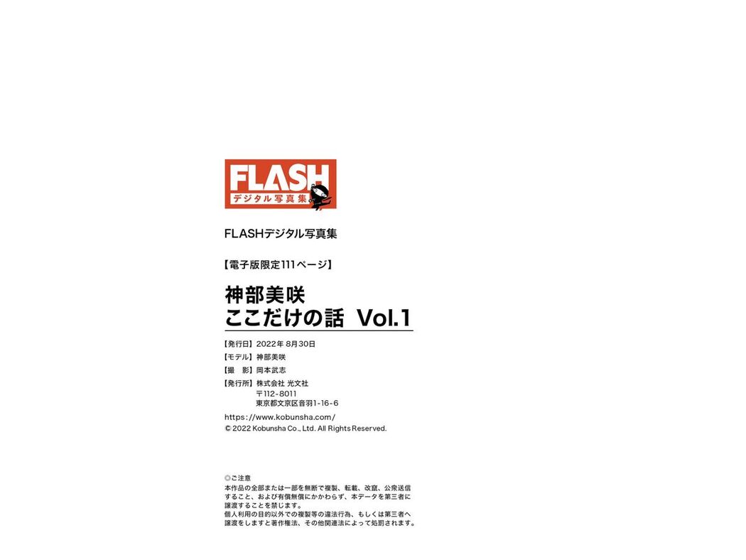 JP Misaki Jinbu 神部美咲 – FLASHデジタル写真集 ここだけの話 Vol.1 Part02 (53P)