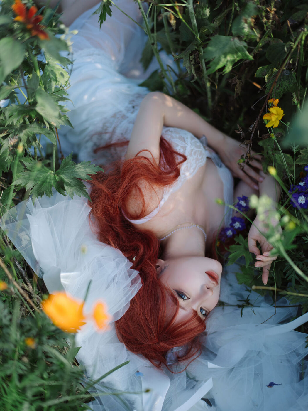 Coser@蠢沫沫 Chunmomo &#8211; 花丛婚纱 (67P)