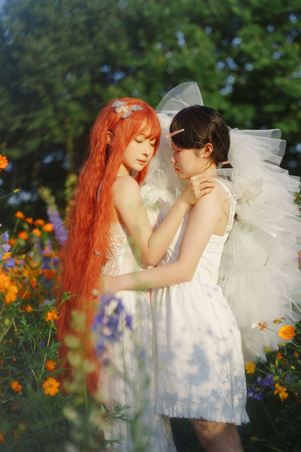 Coser@蠢沫沫 Chunmomo &#8211; 花丛婚纱 (67P)