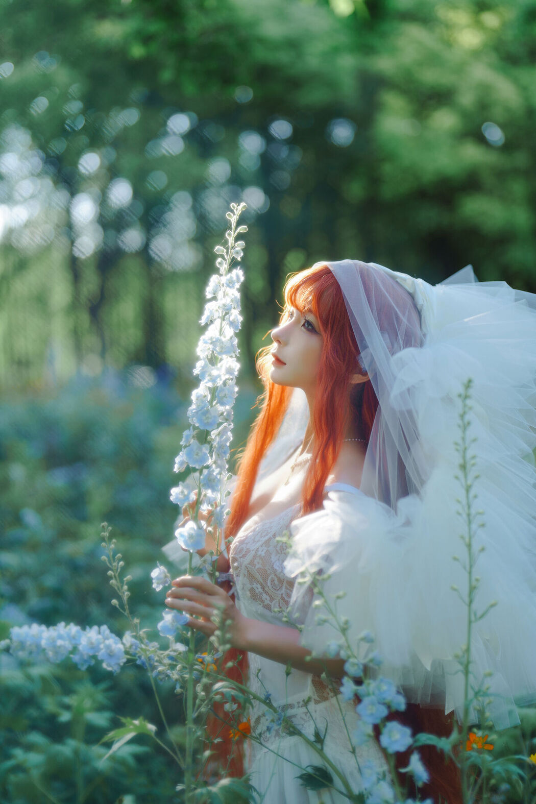 Coser@蠢沫沫 Chunmomo &#8211; 花丛婚纱 (67P)