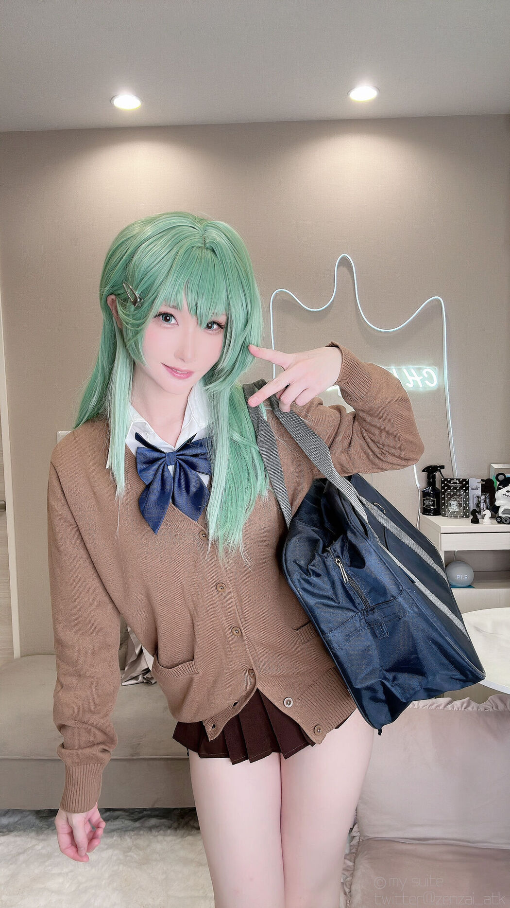 Coser@あつき Atsuki &#8211; Gal Suzuya Selfie ギャル鈴谷自撮り Part03 (61P)