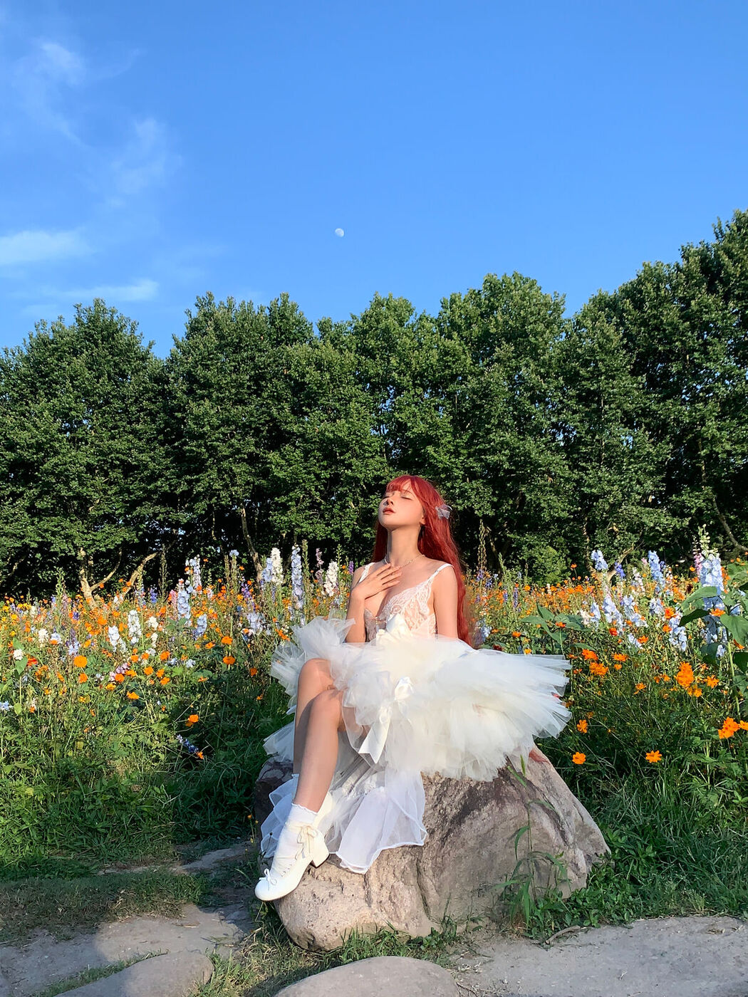 Coser@蠢沫沫 Chunmomo &#8211; 花丛婚纱 (67P)