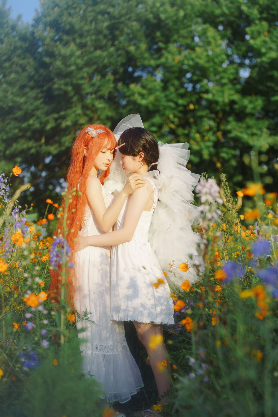 Coser@蠢沫沫 Chunmomo &#8211; 花丛婚纱 (67P)