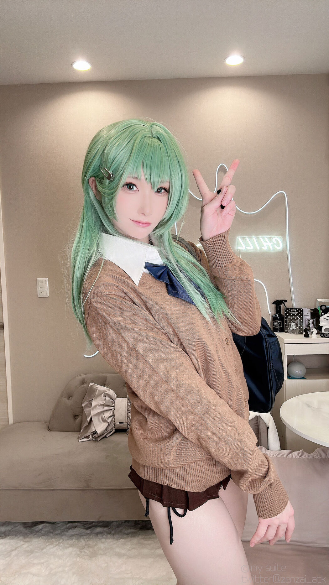 Coser@あつき Atsuki &#8211; Gal Suzuya Selfie ギャル鈴谷自撮り Part04 (61P)