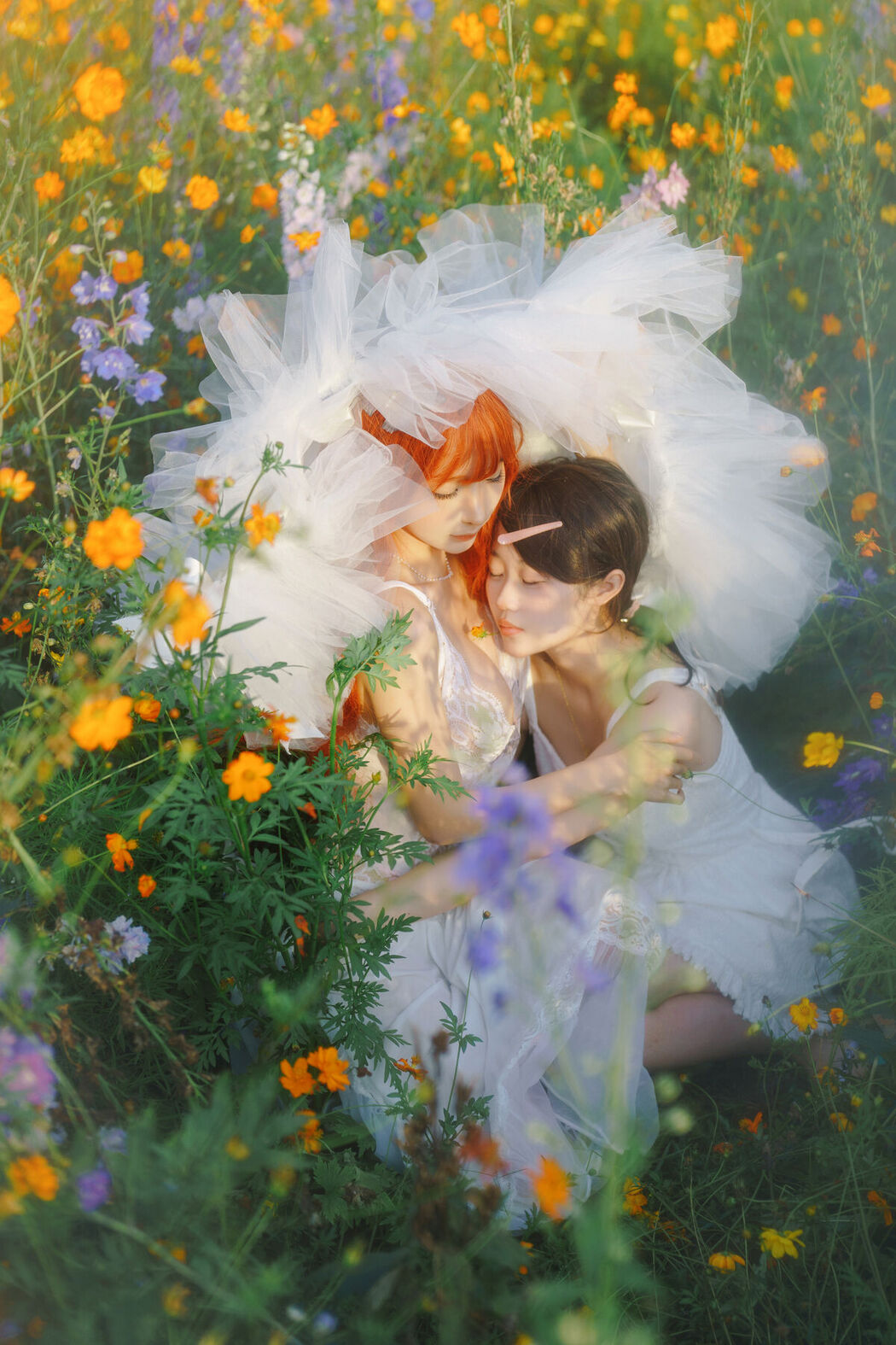 Coser@蠢沫沫 Chunmomo &#8211; 花丛婚纱 (67P)