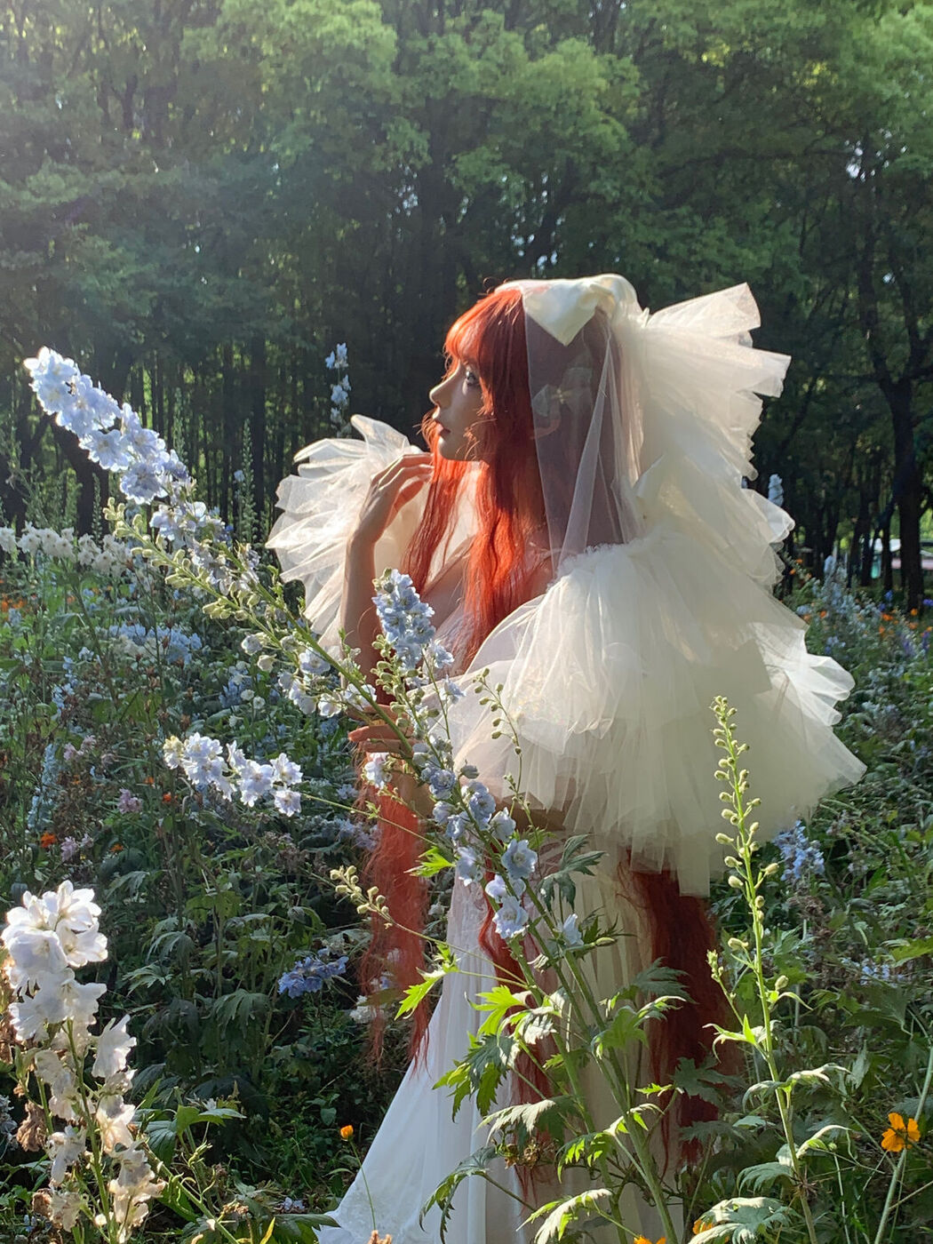 Coser@蠢沫沫 Chunmomo &#8211; 花丛婚纱 (67P)