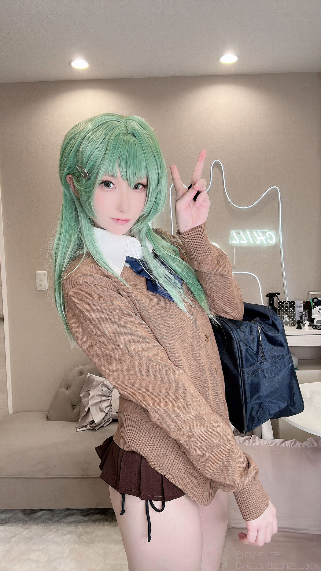 Coser@あつき Atsuki &#8211; Gal Suzuya Selfie ギャル鈴谷自撮り Part04 (61P)