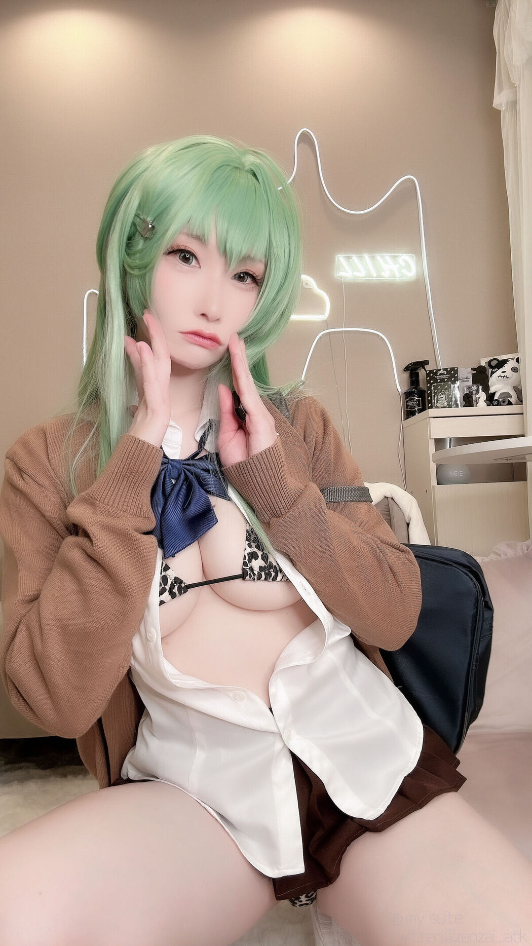 Coser@あつき Atsuki &#8211; Gal Suzuya Selfie ギャル鈴谷自撮り Part05 (60P)