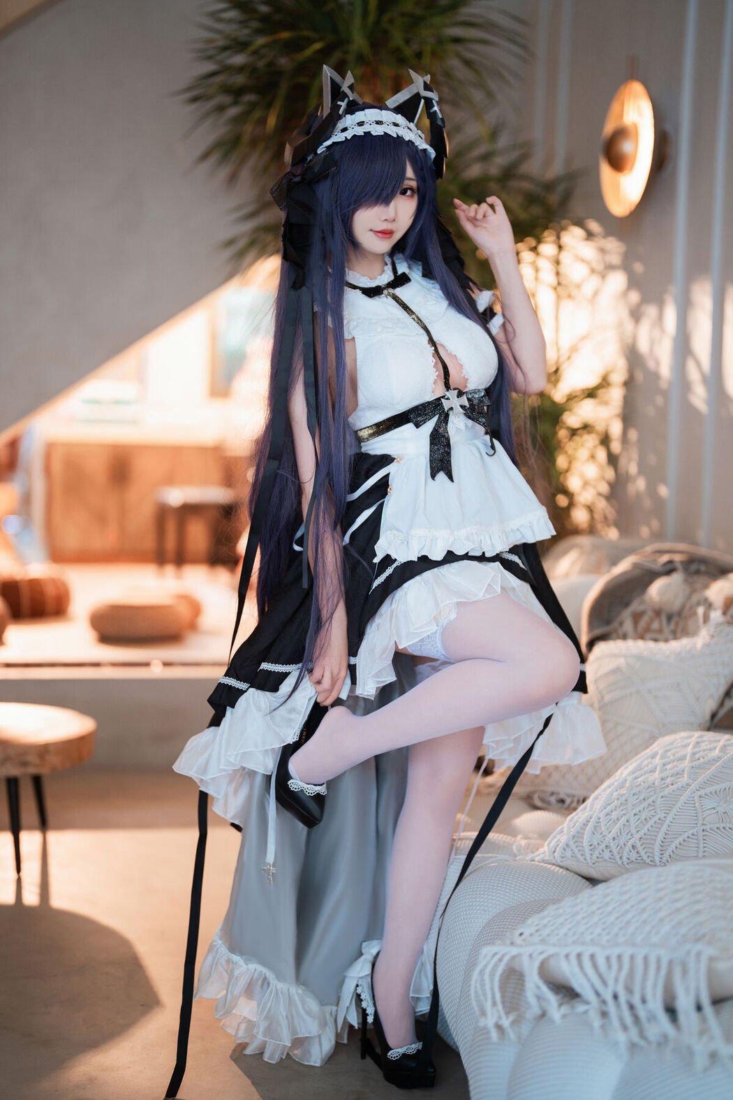 Coser@面饼仙儿 – 碧蓝航线 奥古斯特 女仆 (43P)