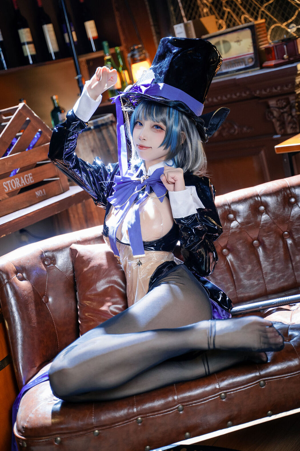 Coser@三無人型 – 碧蓝航线 柴郡绚烂夜梦 (40P)