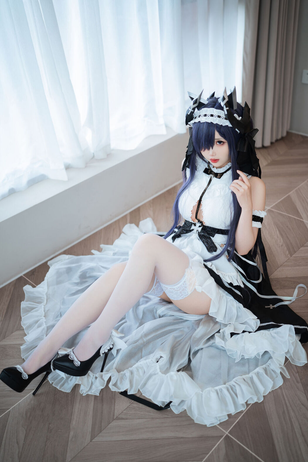 Coser@面饼仙儿 – 碧蓝航线 奥古斯特 女仆 (43P)