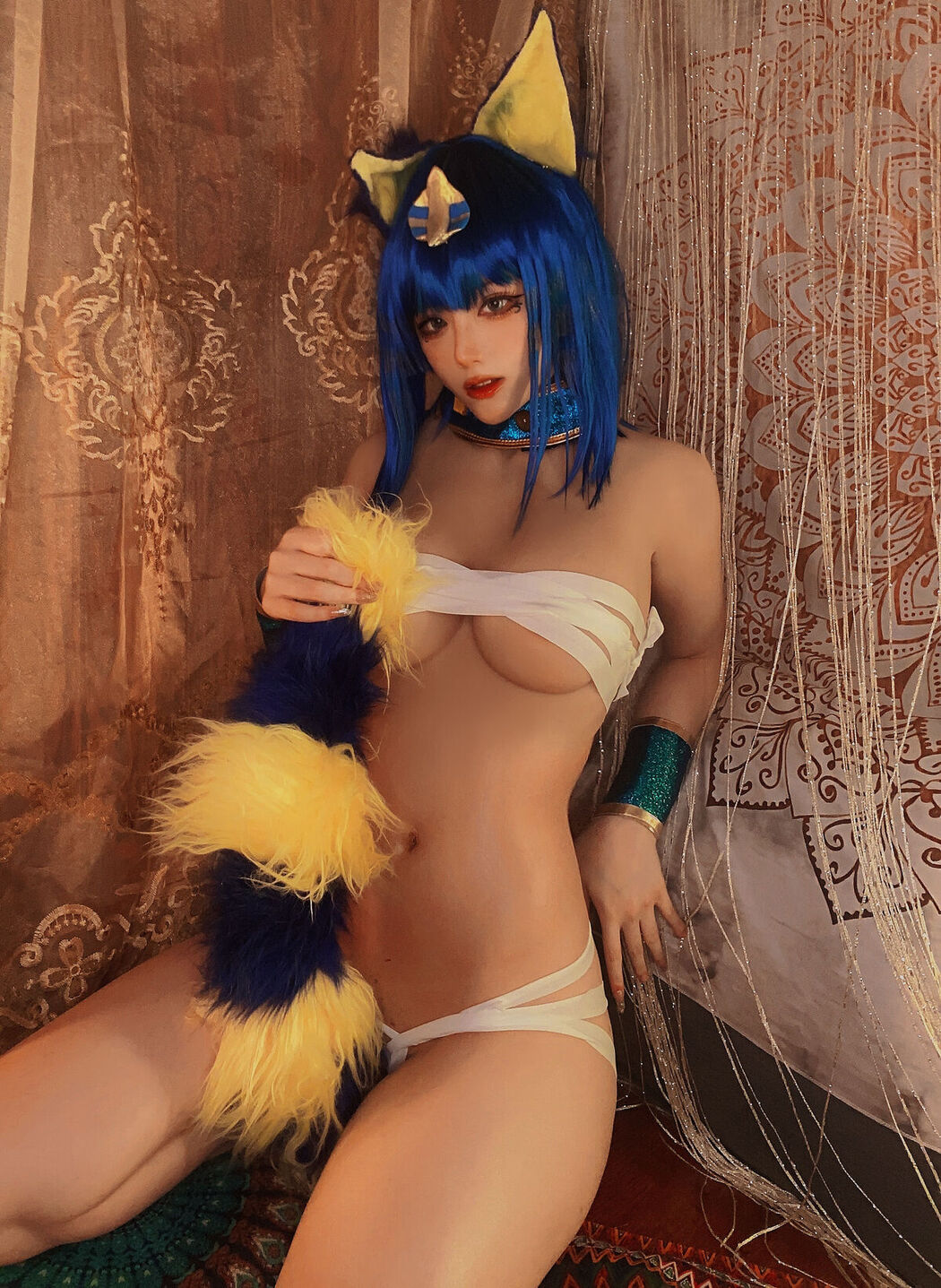 Coser@起司块wii &#8211; 埃及猫 (57P &#8211; 4V)