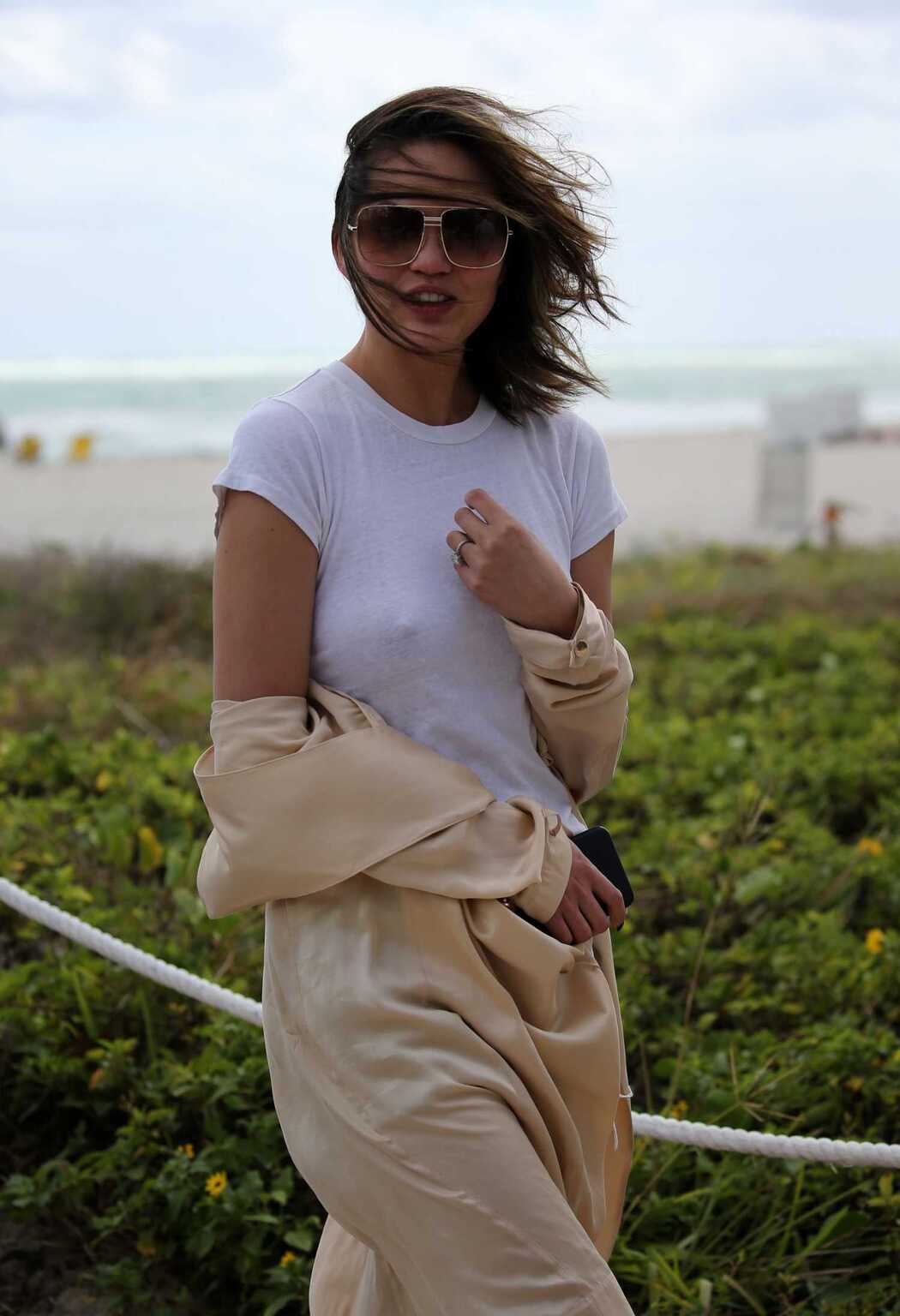 Chrissy Teigen &#8230; Hard Nipples !