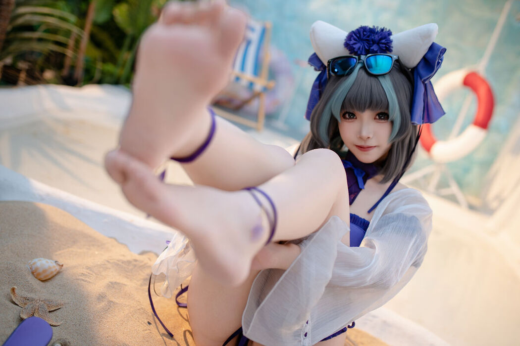 Coser@Bangni邦尼 – 泳装柴郡 (87P)