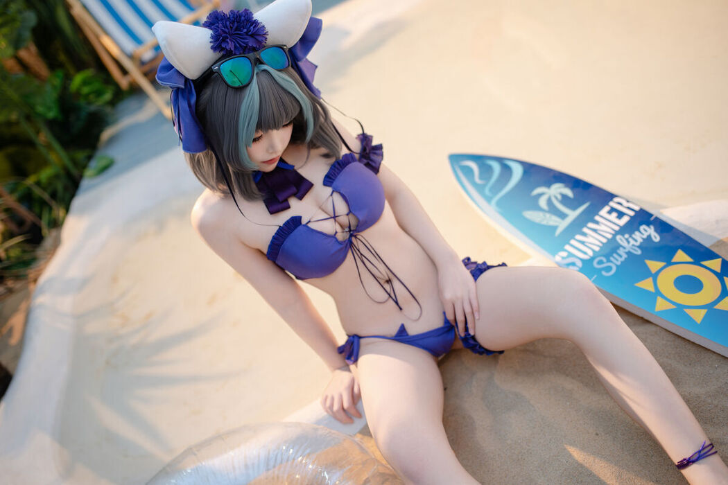 Coser@Bangni邦尼 – 泳装柴郡 (87P)