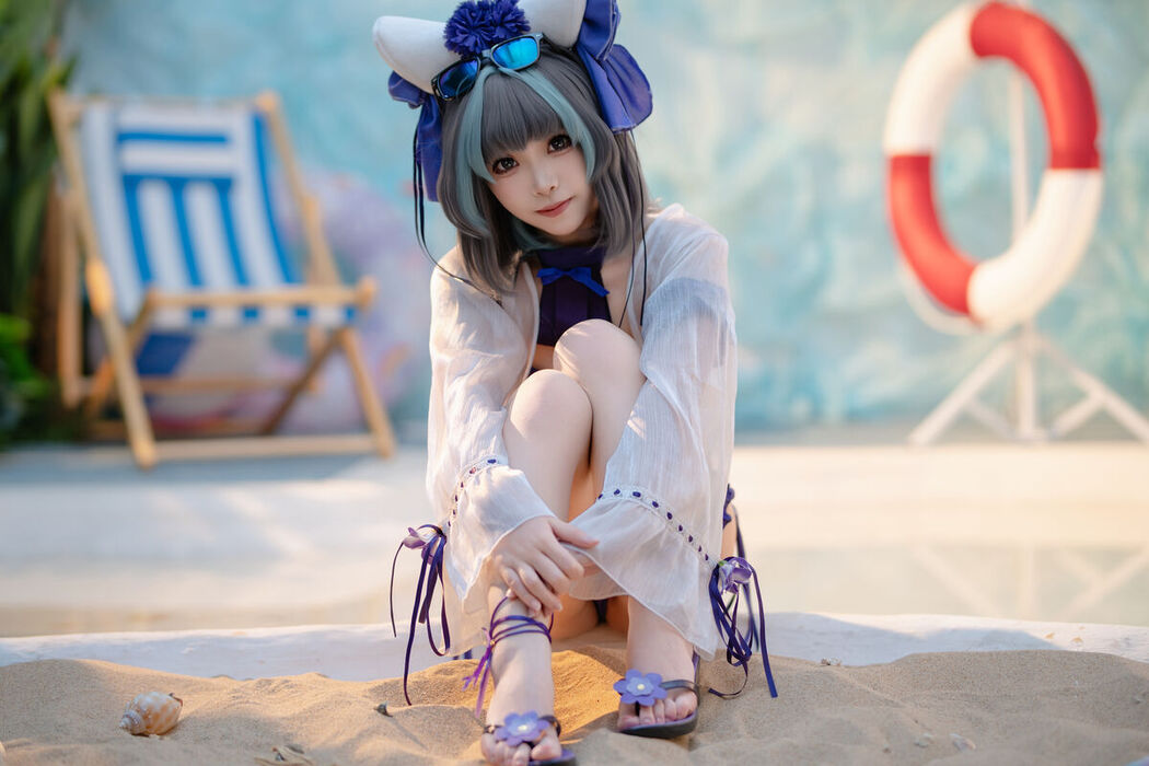 Coser@Bangni邦尼 – 泳装柴郡 (87P)