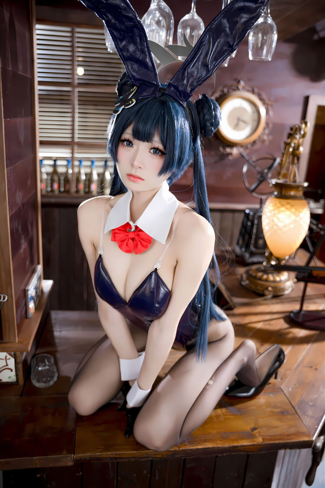 Coser@九柒喵 – 蔚蓝档案 龙华妃咲 兔女郎 (60P)