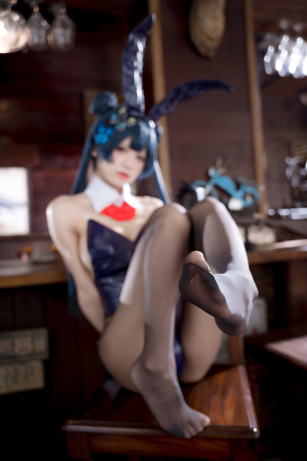Coser@九柒喵 – 蔚蓝档案 龙华妃咲 兔女郎 (60P)
