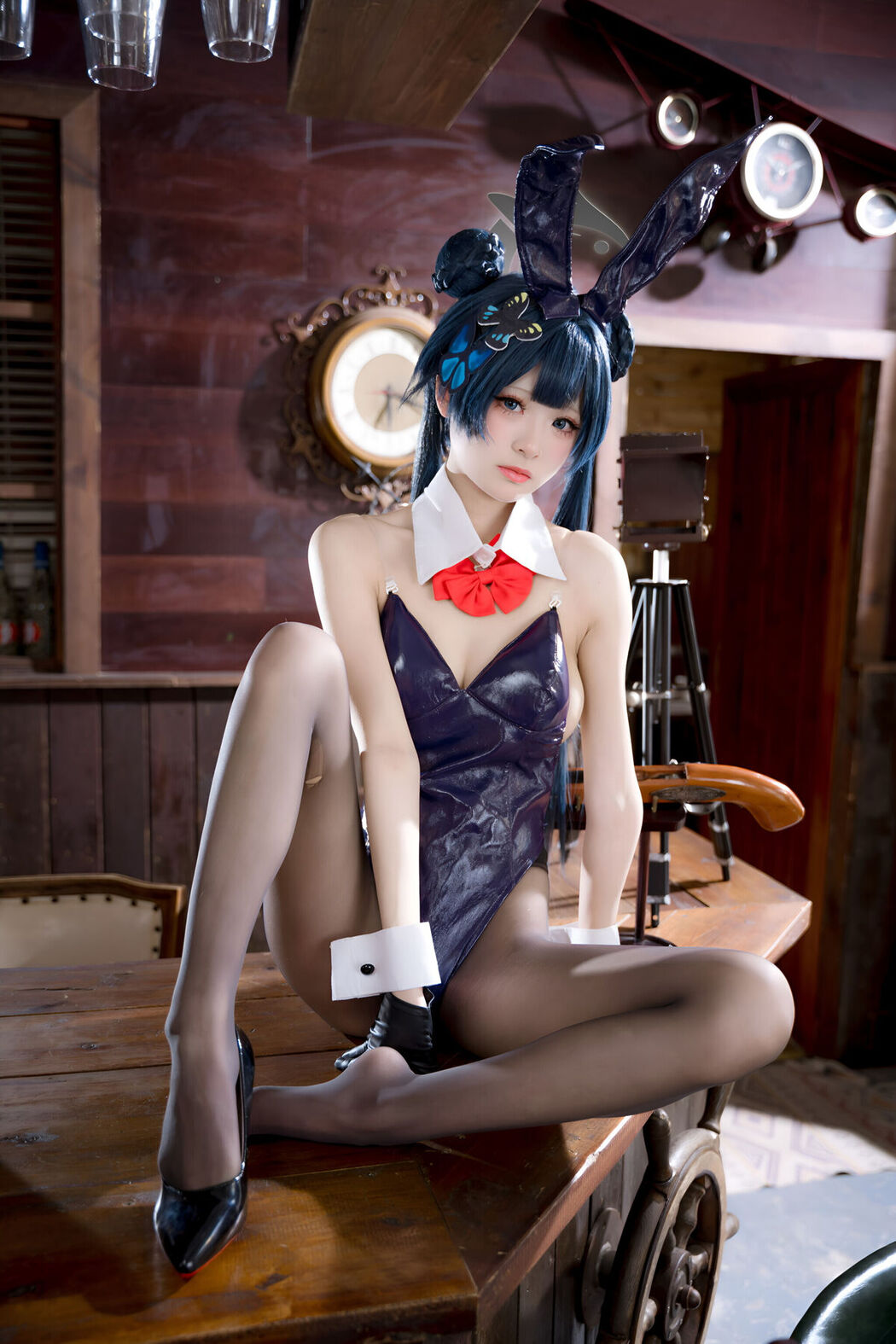 Coser@九柒喵 – 蔚蓝档案 龙华妃咲 兔女郎 (60P)