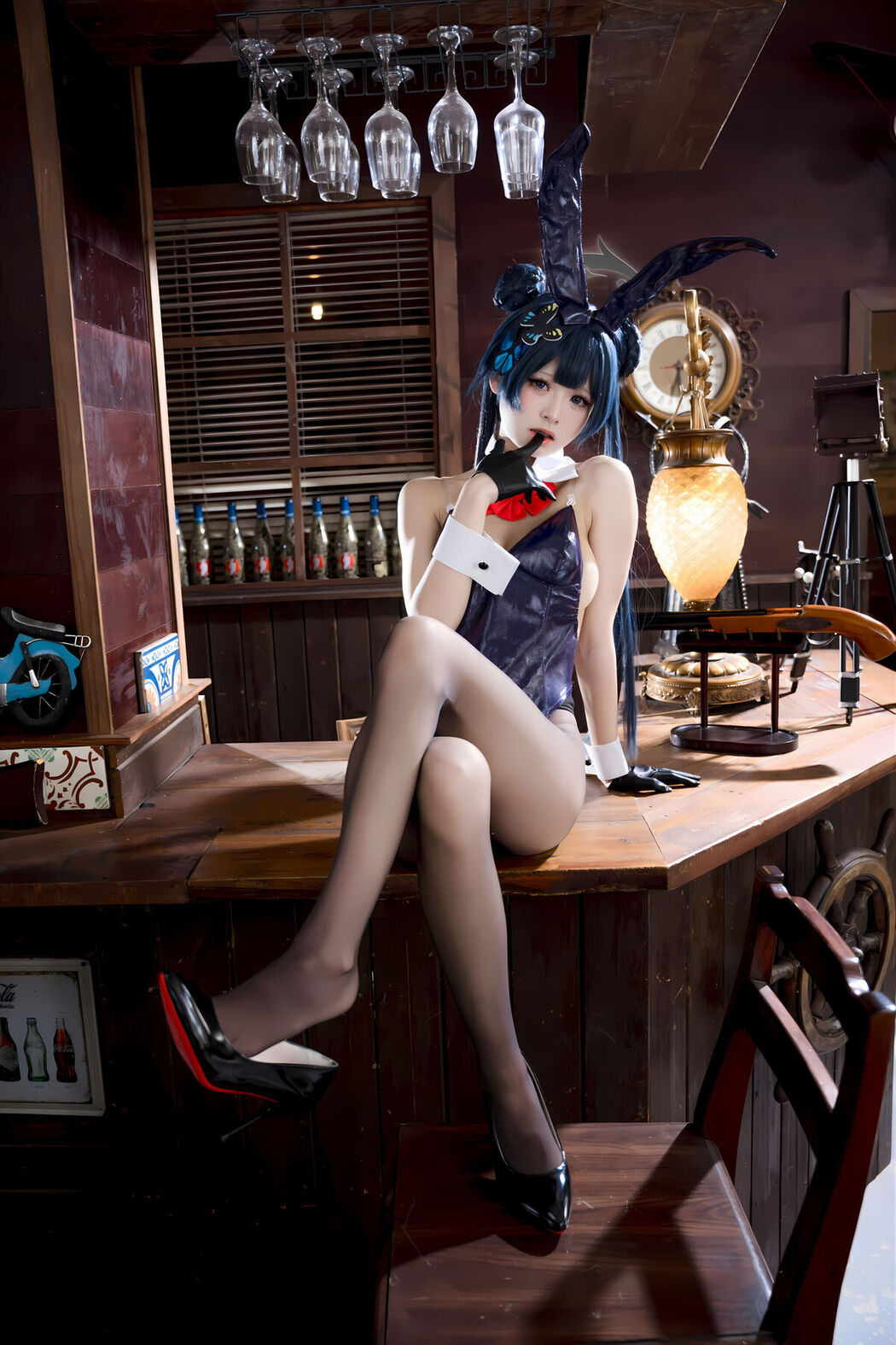 Coser@九柒喵 – 蔚蓝档案 龙华妃咲 兔女郎 (60P)