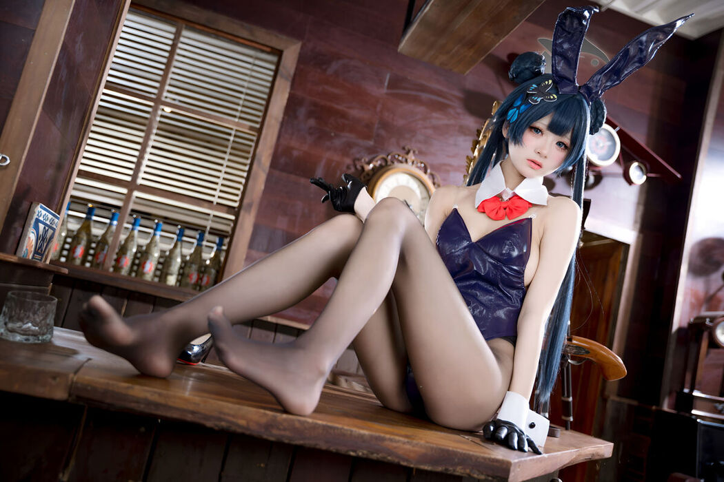 Coser@九柒喵 – 蔚蓝档案 龙华妃咲 兔女郎 (60P)